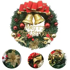 EVERSO - Corona De Navidad 30 cm Puerta Delantera Interior O Exterior