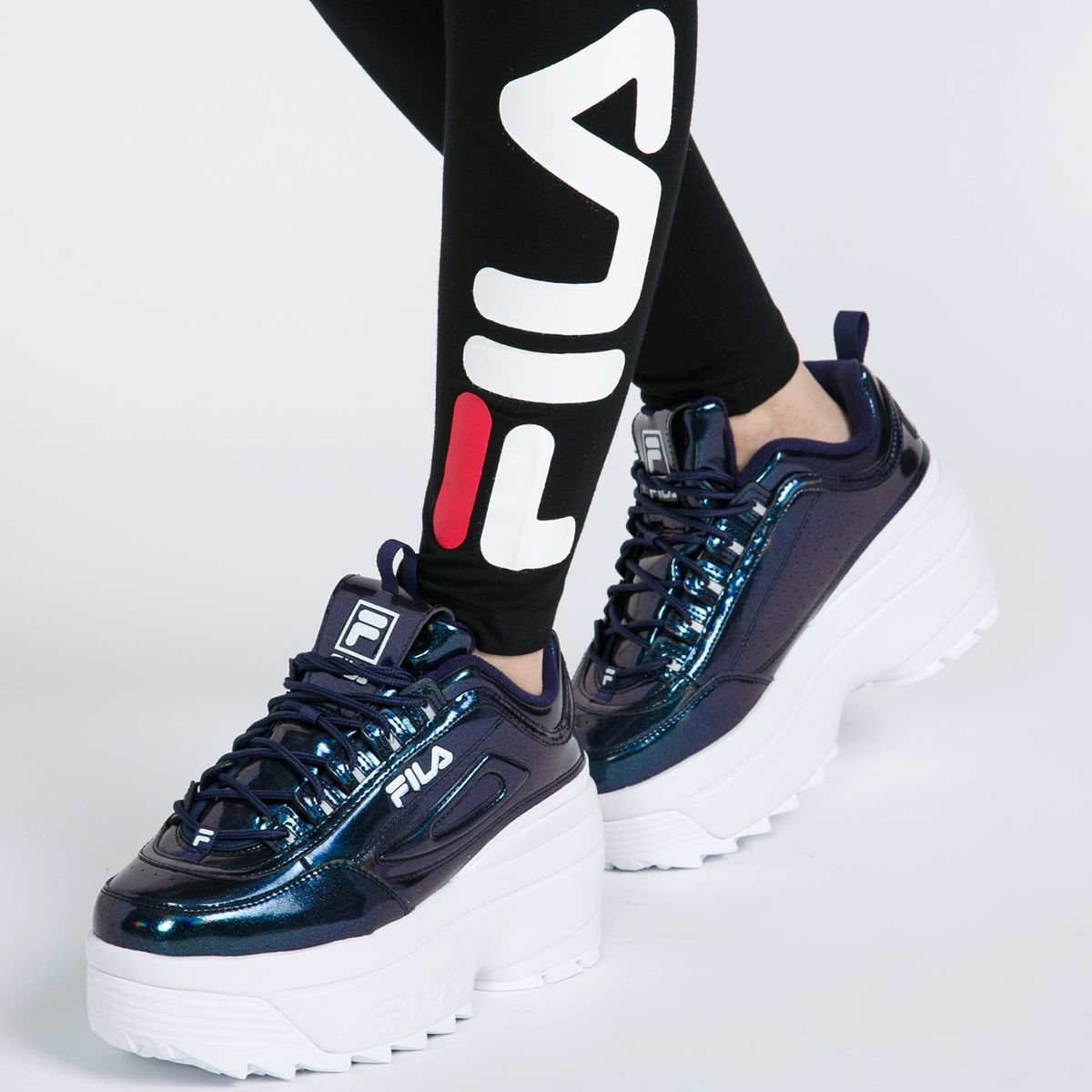 FILA - Disruptor II Wedge Galactic Gaze Zapatilla Urbana Mujer