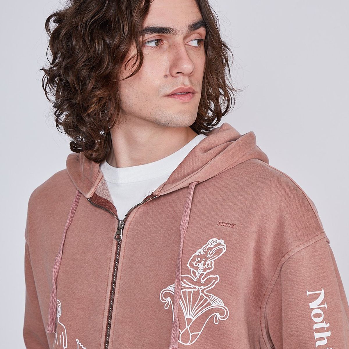 SIOUX - Poleron Hombre Nothing Really Cáfe Sioux