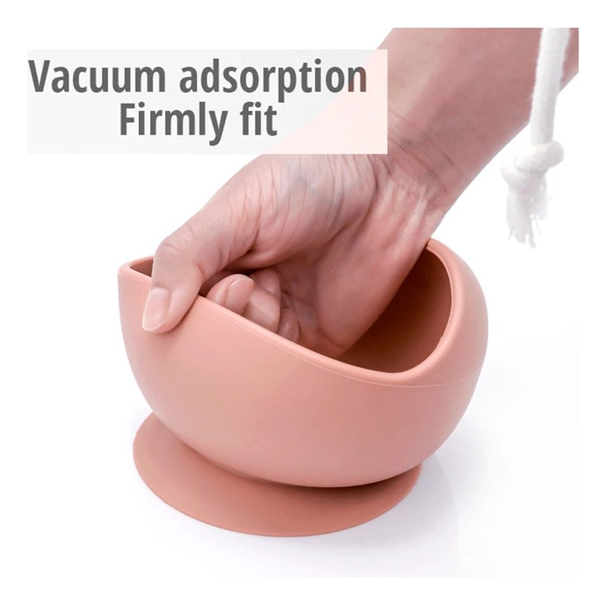 U BUY - Set Platos Bebés Silicón+Babero+Bowl+ Cuchara Premium Morado