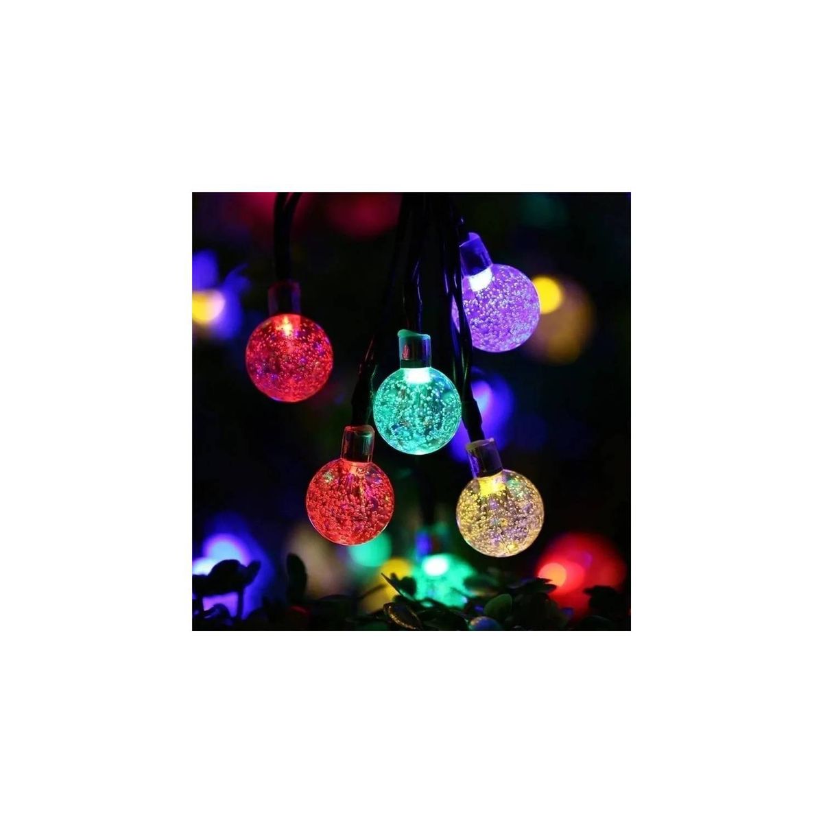 U BUY - Guirnalda Solar Hada Deco 50 Led Boda 10 Mtrs Multicolor