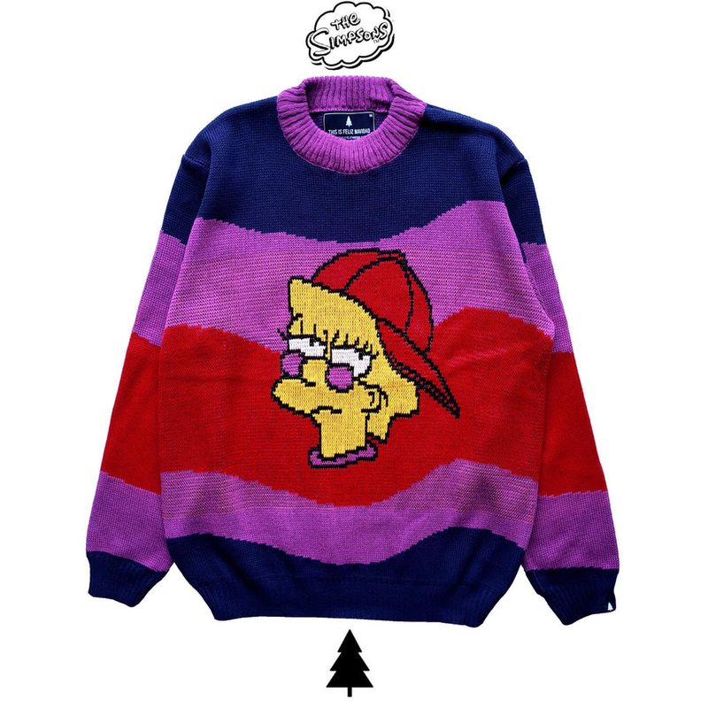 THIS IS FELIZ NAVIDAD - Lisa Sweater Simpsons - Multicolor