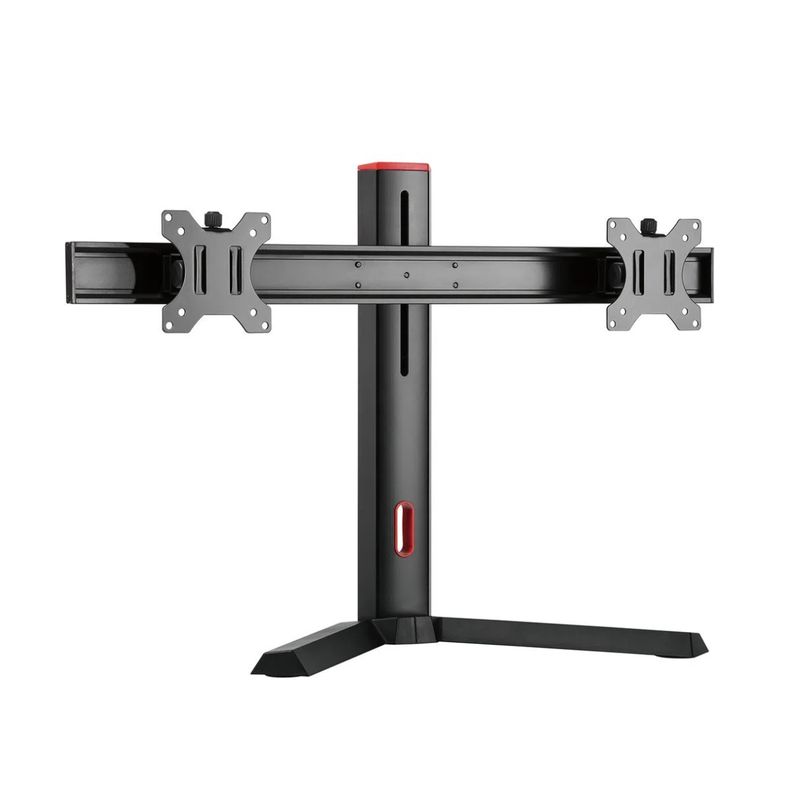 MACROTEL - Soporte Doble Monitor TV con Base 17" A 27" Macrotel MACROTEL