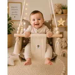 GENERICO - COLUMPIO ERGONÓMICO PARA BEBE CON CINTURON DE SEGURIDAD
