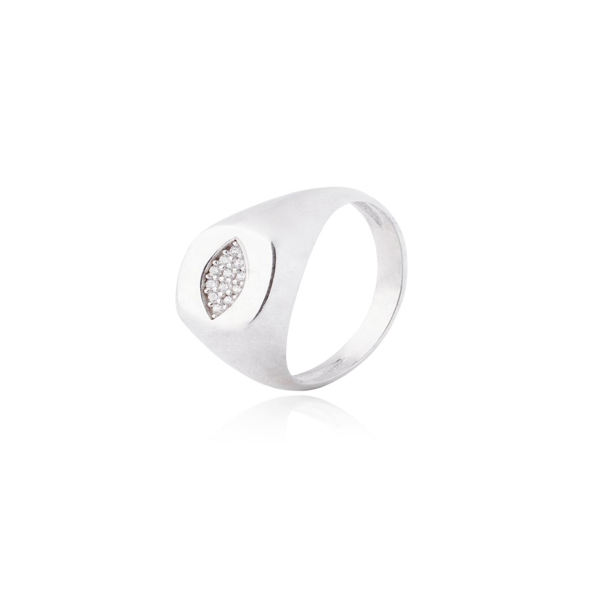 JB JOYAS BARON - Anillo de Plata Esterlina 925 Sello Ojo Circon