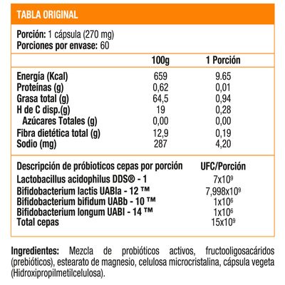 Imagen 2 del producto Probiotix Daily 15 Bill UFC (60 caps)