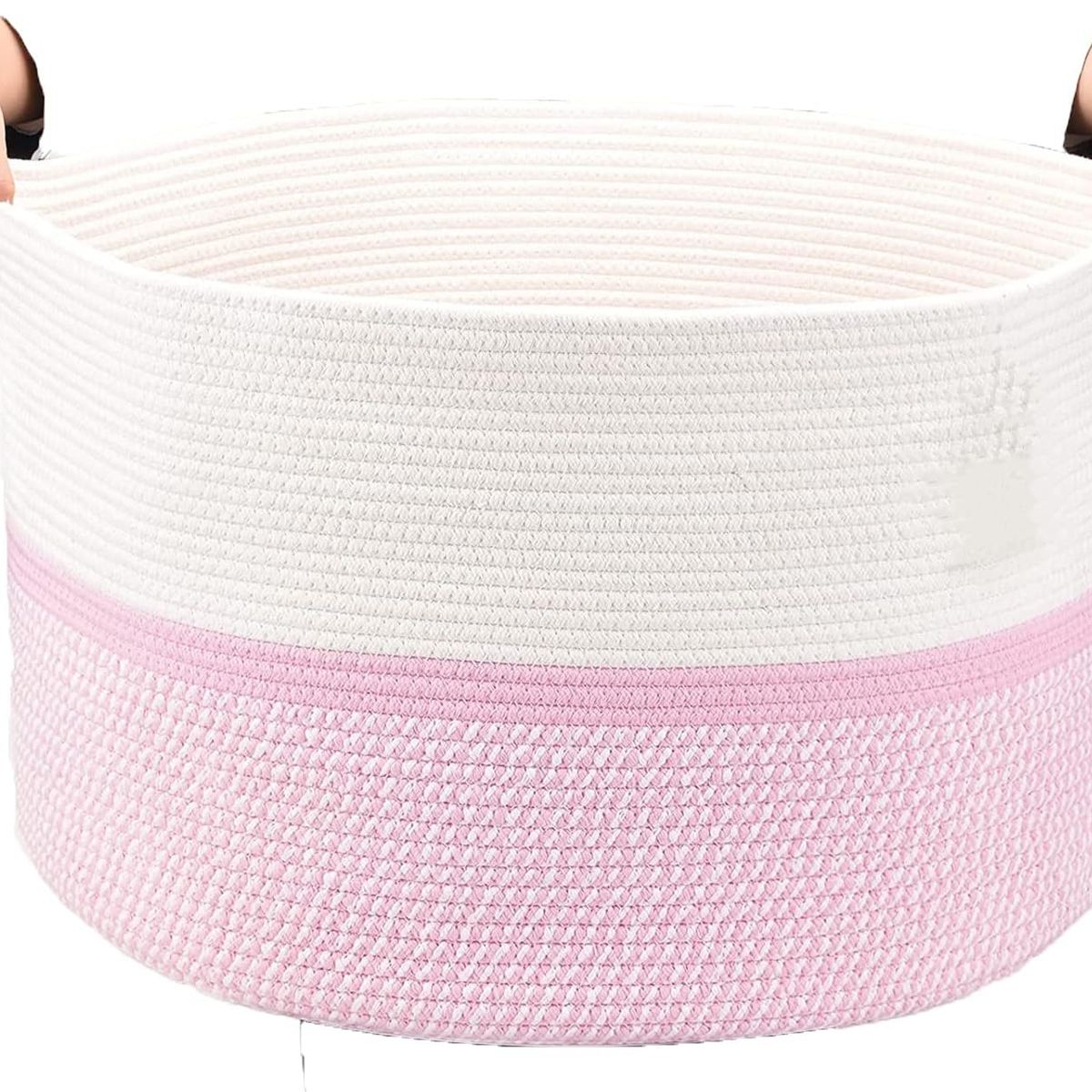 WAKESHOME - Cesta Canasto Para Ropa Juguetes Mantas Decoración con Asa