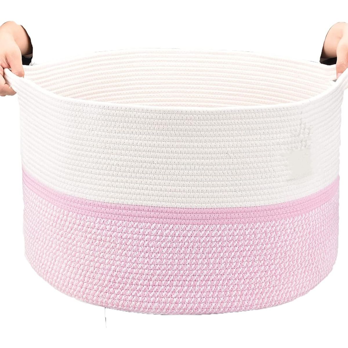 WAKESHOME - Cesta Canasto Para Ropa Juguetes Mantas Decoración con Asa