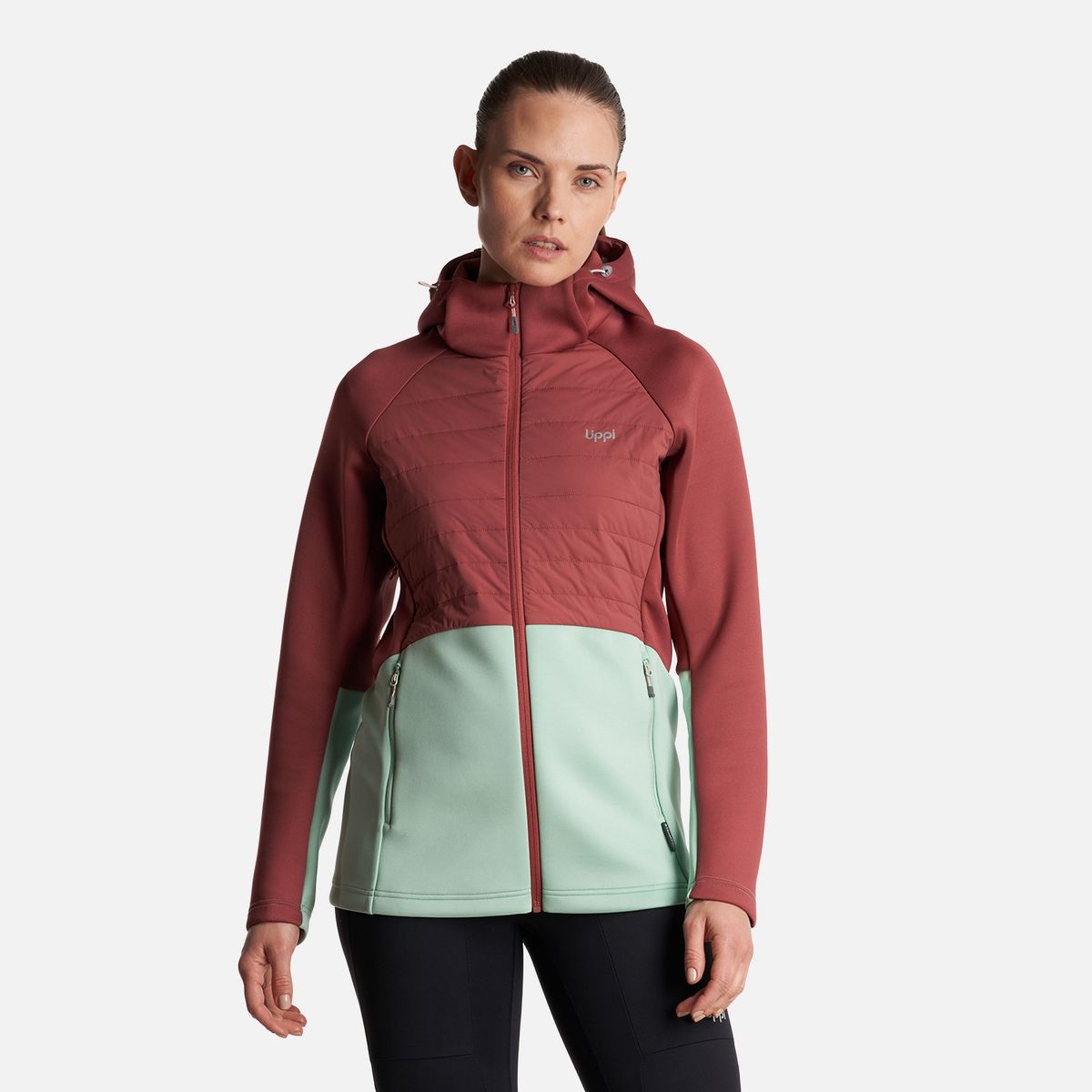 LIPPI - Chaqueta Mujer  ColdMove WindBreaker SteamPro Hoody Jacket Rosa Oscuro Lippi
