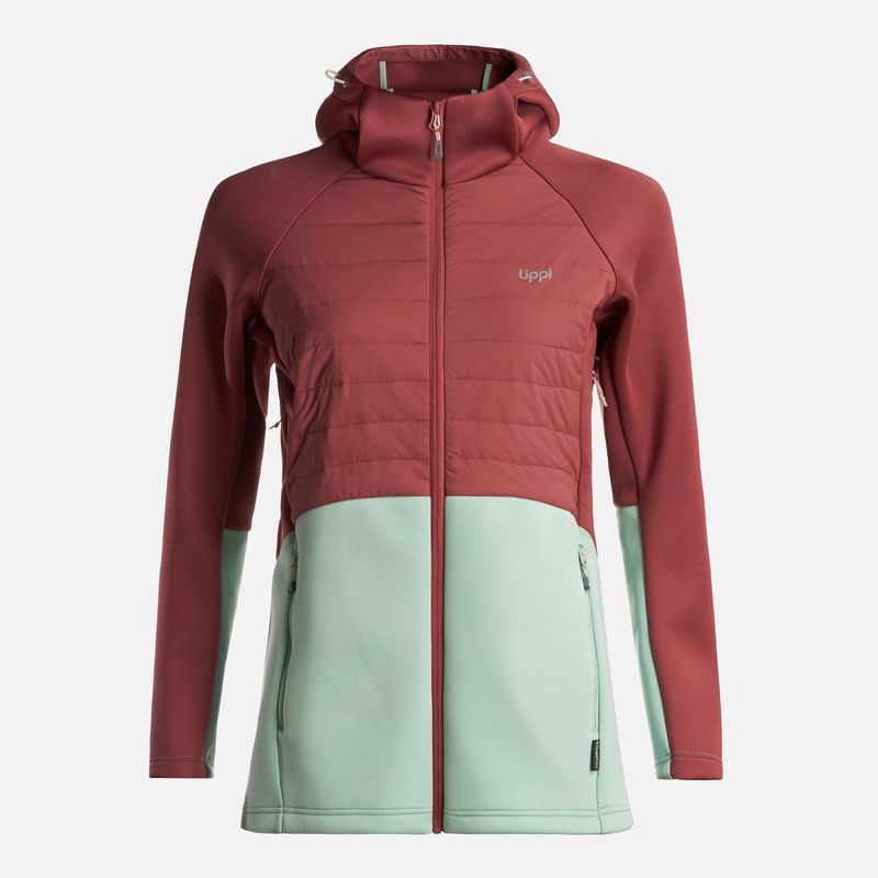 LIPPI - Chaqueta Mujer  ColdMove WindBreaker SteamPro Hoody Jacket Rosa Oscuro Lippi
