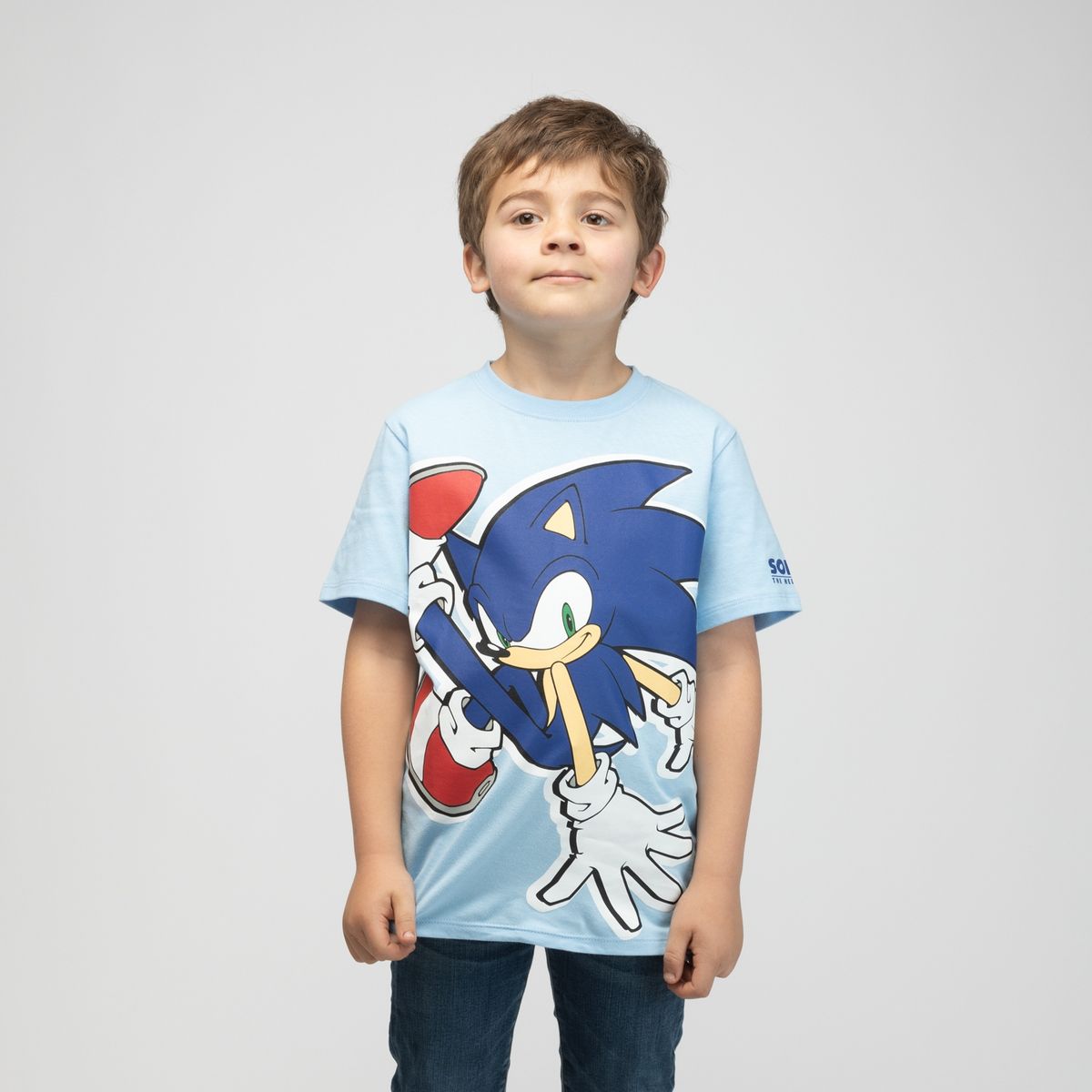 SONIC - Polera Niño Pose Celeste Sonic