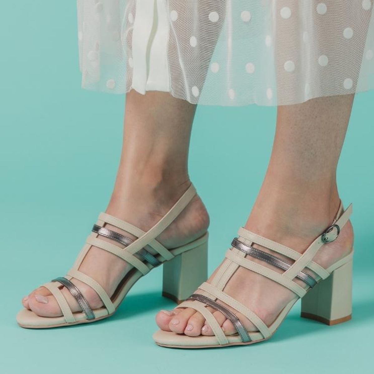 DEGAS - Sandalia Cuero Manuela Beige DEGAS