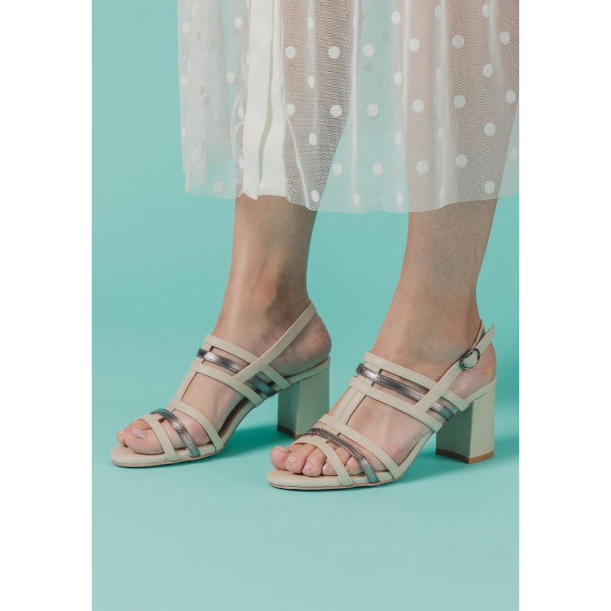 DEGAS - Sandalia Cuero Manuela Beige DEGAS