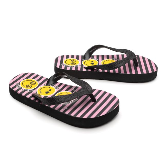 SMILEY - Sandalia Niña Rayas Rosa Smiley