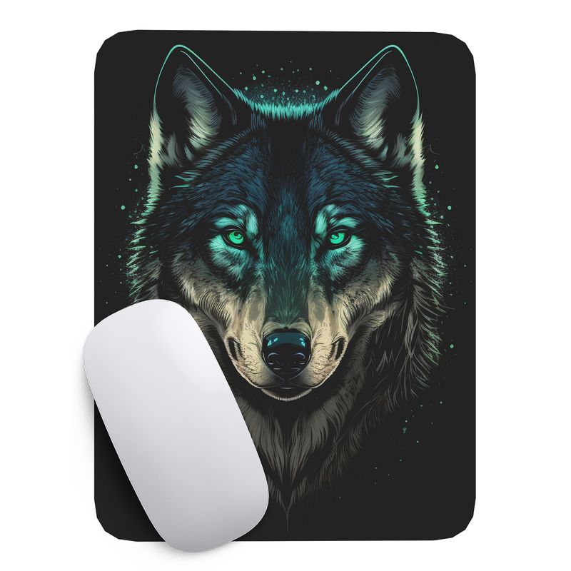 GENERICO - Mouse Pad Lobo Arte de animales - 17cm X 21cm D13