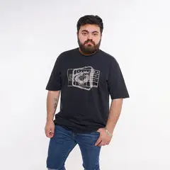 GANGSTER - Plus Polera Mc Básica Caut Negro