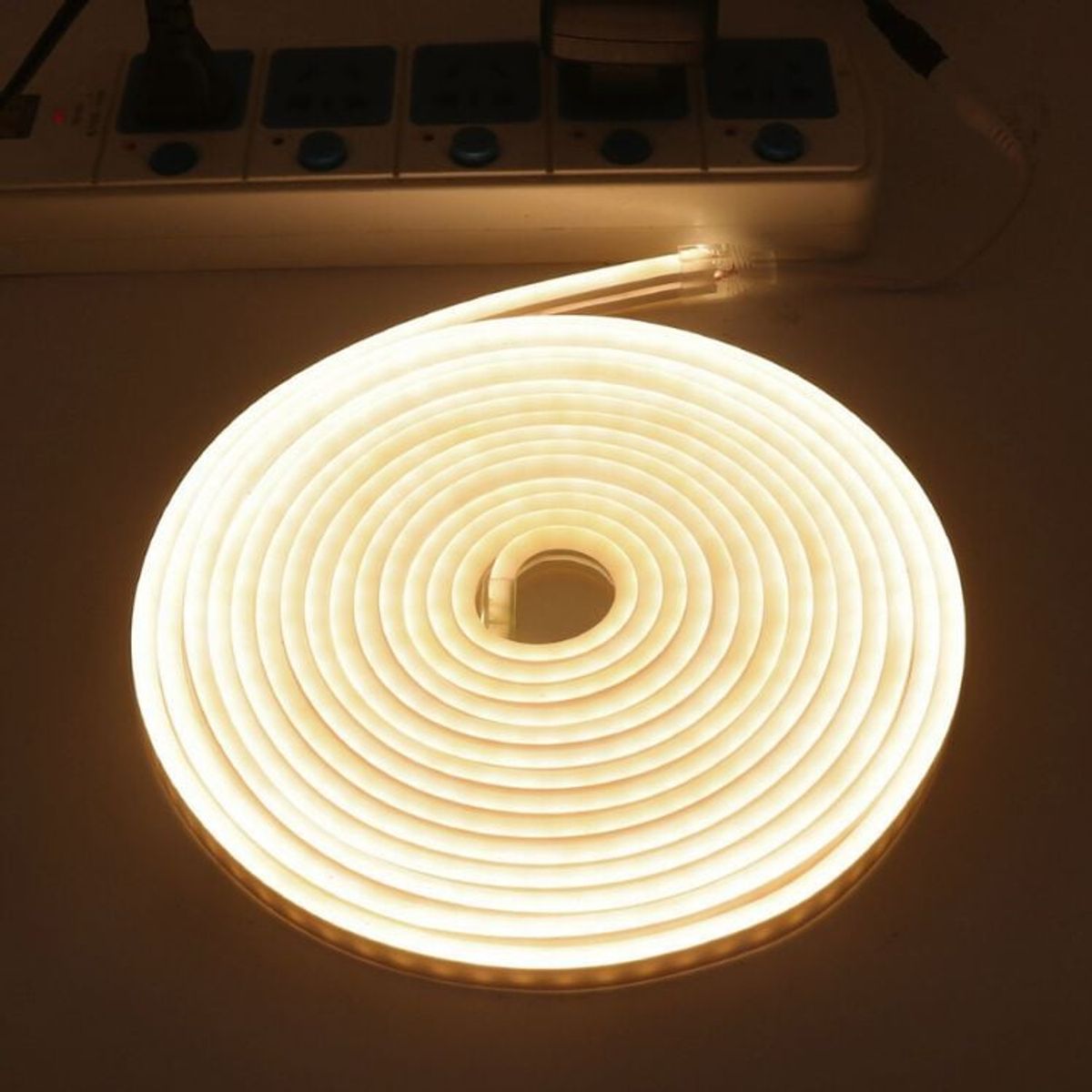 CRUSEC - Luz Led Neón De Silicona Impermeable 5m USB - Amarillo