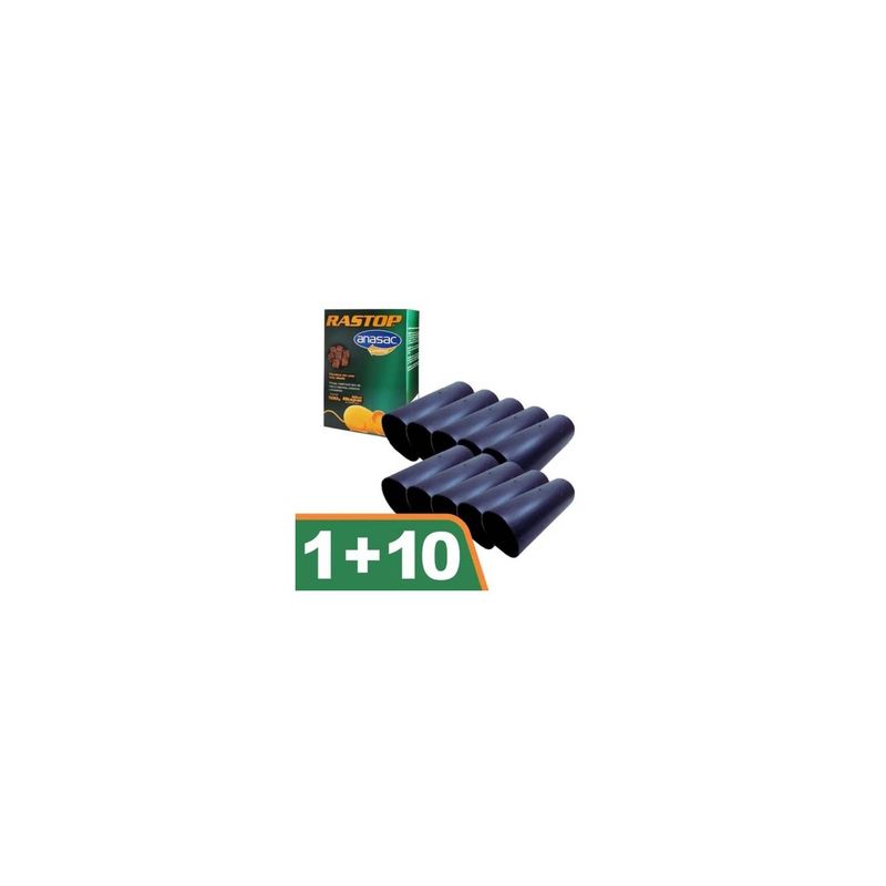 ANASAC - Pack 10 Trampa Tubos Para Rodenticidas Raton