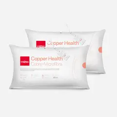 ROSEN - Set 2 Almohada Microfibra Copper Health 50x90 cm King