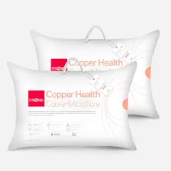 ROSEN - Set 2 Almohada Microfibra Copper Health 50x70 cm Americana