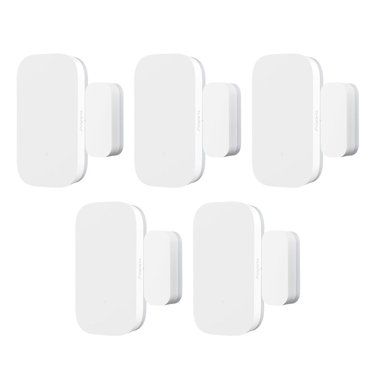 AQARA - Pack 5x Sensor De Puerta Y Ventana Aqara T1 Blanco