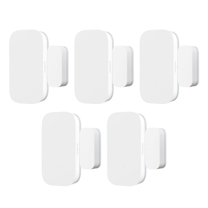 AQARA - Pack 5x Sensor De Puerta Y Ventana Aqara T1 Blanco