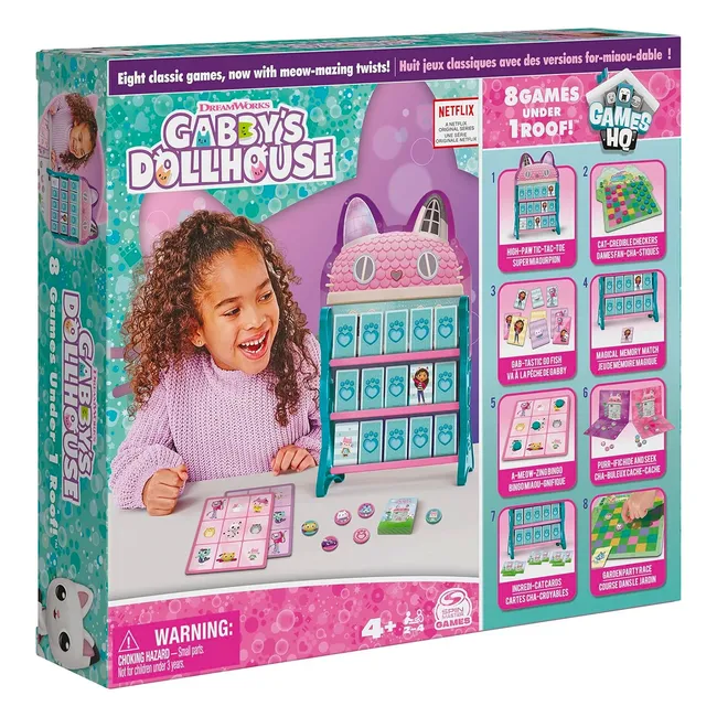 IMEXPORTA - 8 Juegos bajo un mismo techo-Gabby's Dollhouse