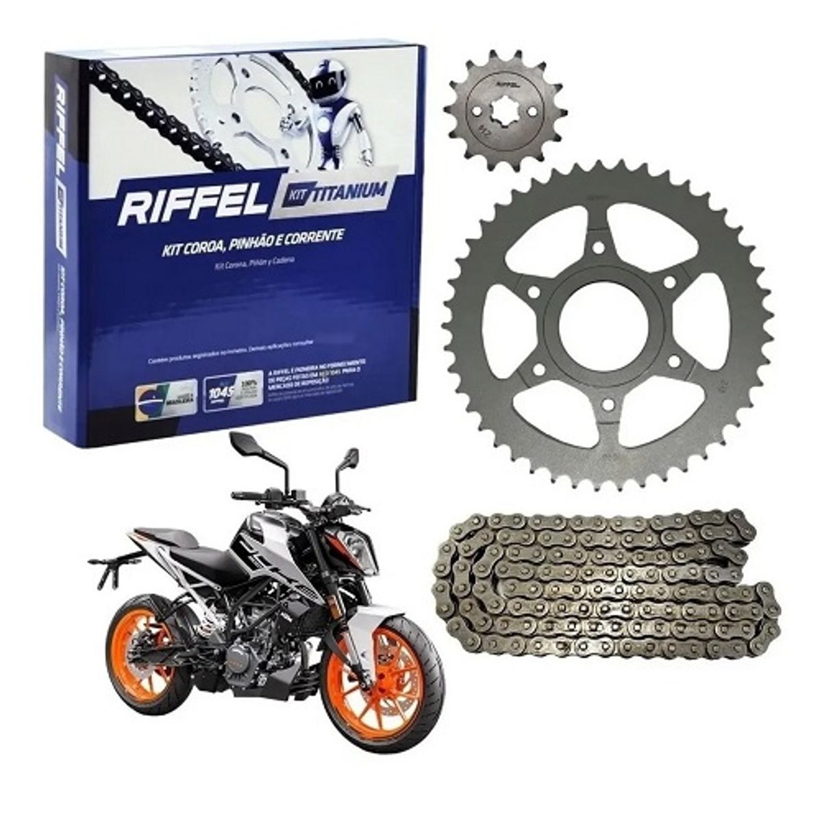 KTM - Kit de Transmisión Ktm Rc 200 / Duke 200 RIFFEL