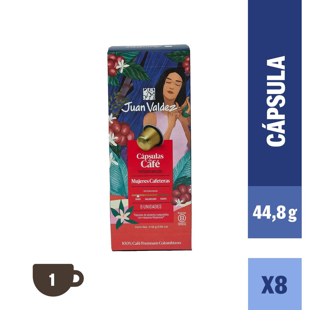JUAN VALDEZ - Cápsulas Espresso Mujeres Cafeteras