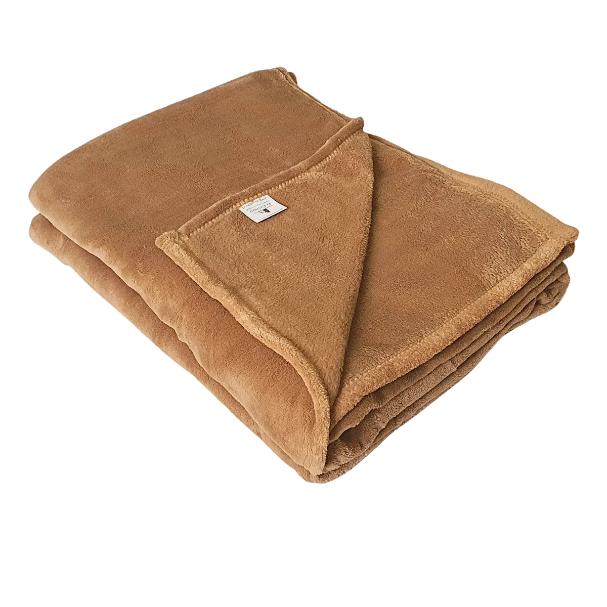 EL CASTILLO FRAZADAS - Frazada polar Flannel Beige 2 plazas