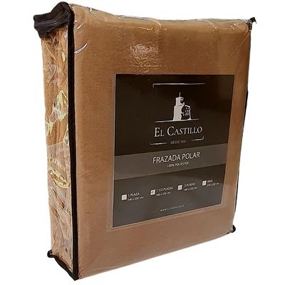 Imagen 2 del producto Frazada polar Flannel Beige 2 plazas