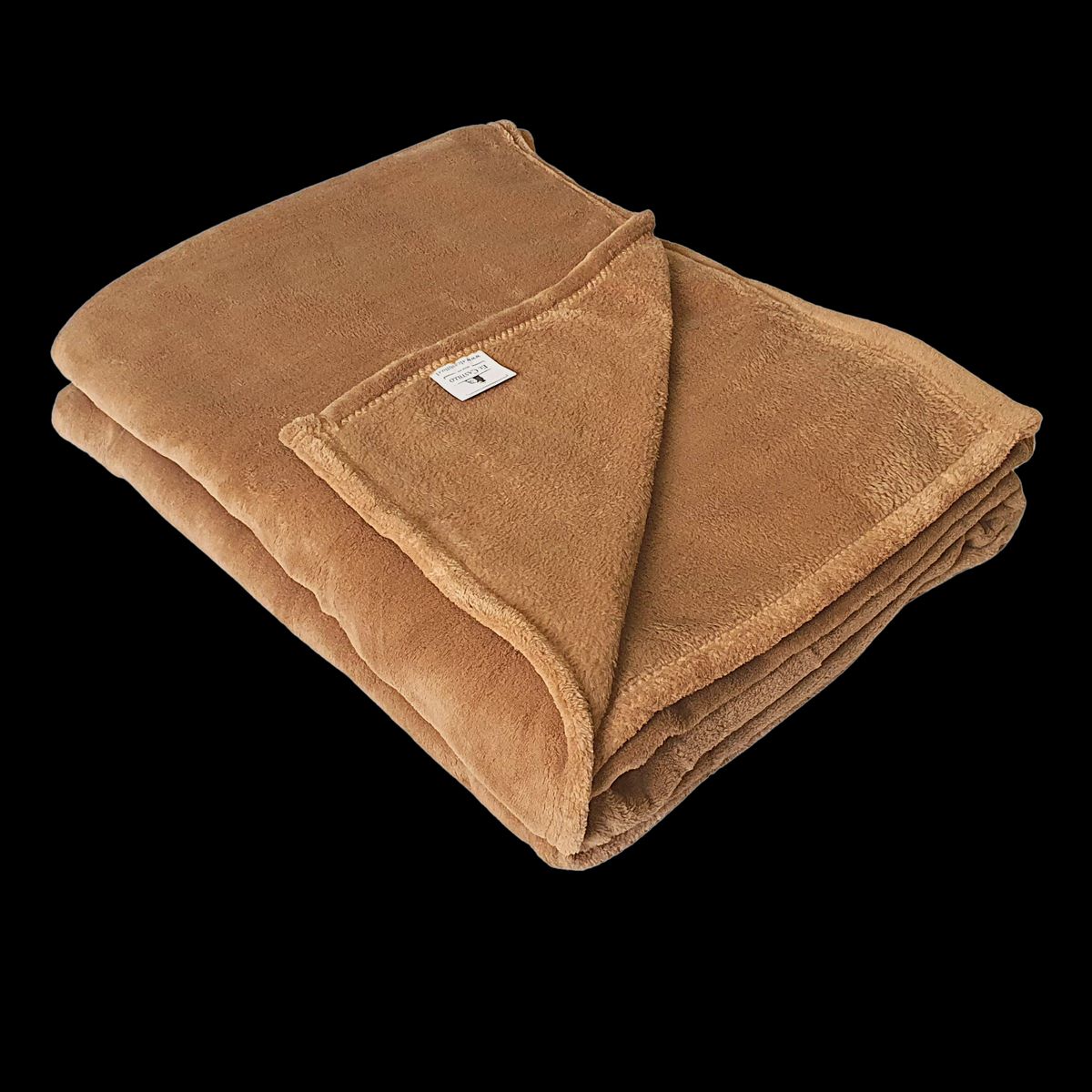EL CASTILLO FRAZADAS - Frazada polar Flannel Beige 1,5 plazas