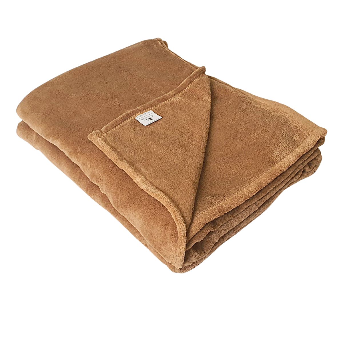 EL CASTILLO FRAZADAS - Frazada polar Flannel Beige 1,5 plazas