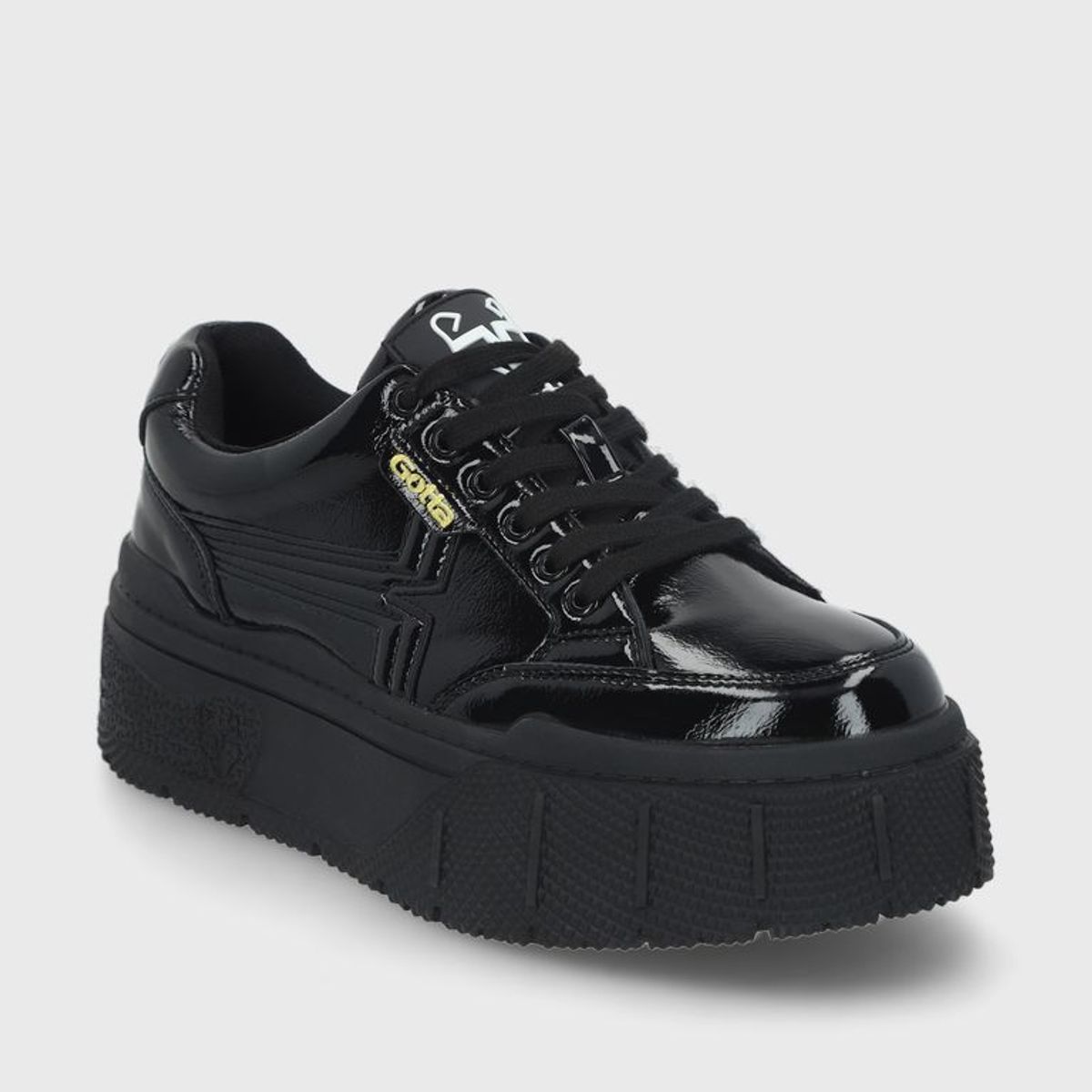 GOTTA - Zapatilla Negra Charol Mujer 43051