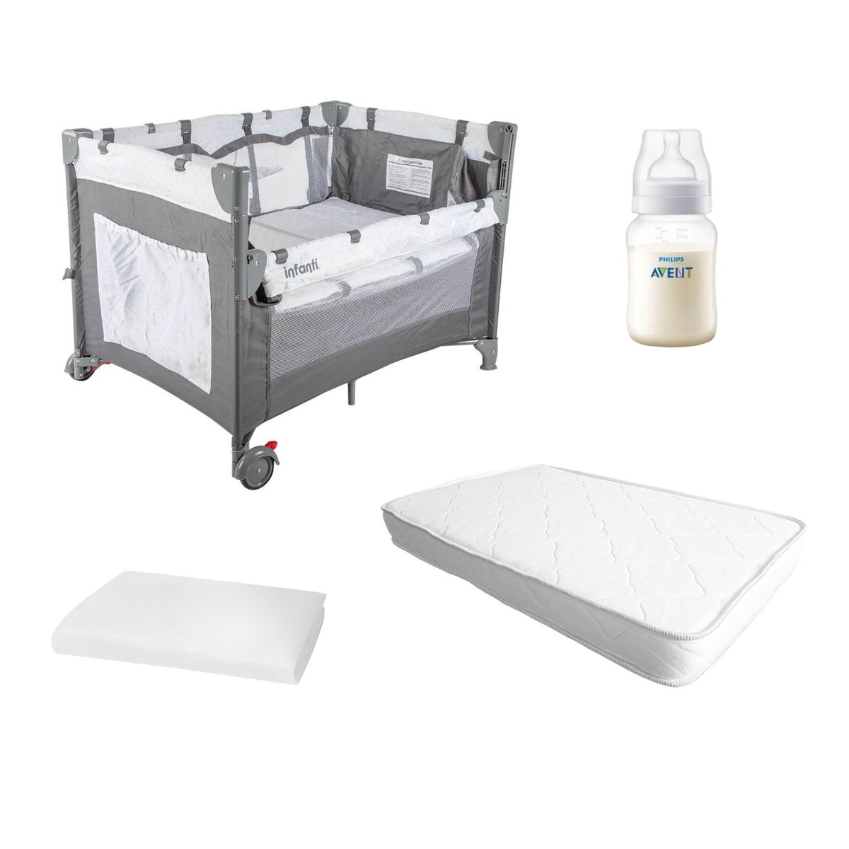 INFANTI - Cuna Colchón Snooze Protector Playard Always Together regalo