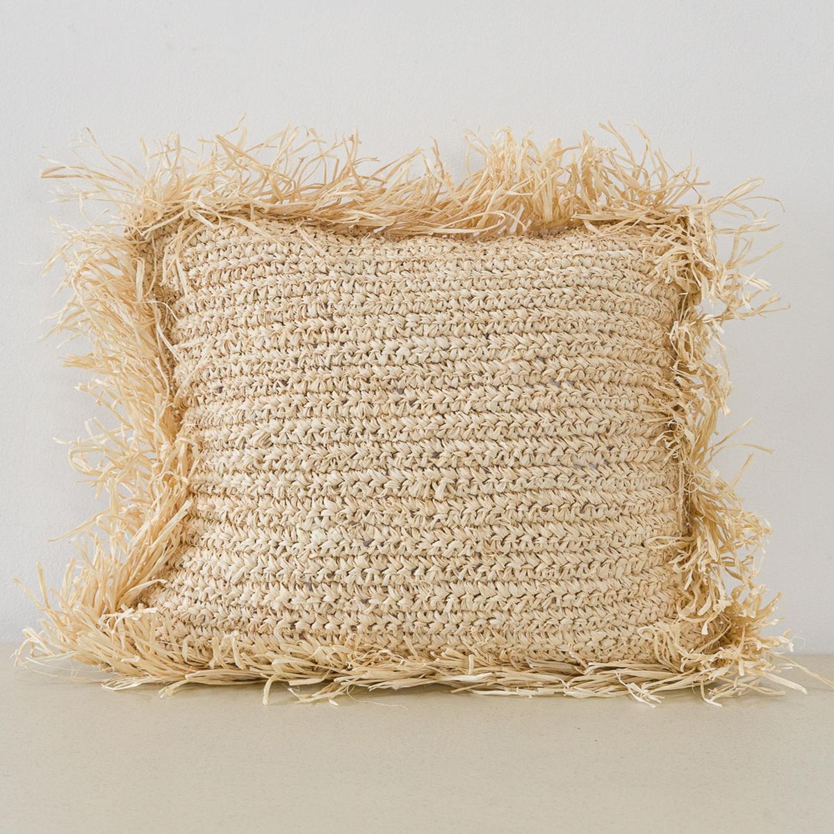 AMOBLE - Cojin Dion Natural  Claro Cuadrado  Amoblé