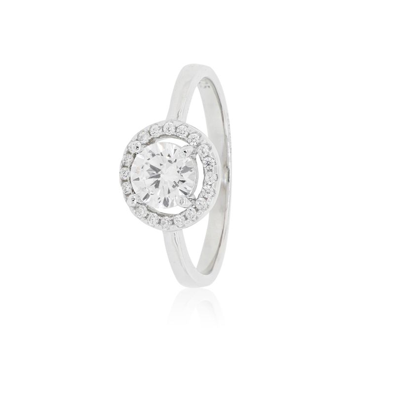 JB JOYAS BARON - Anillo de Plata Esterlina 925 Solitario 4 Grifas