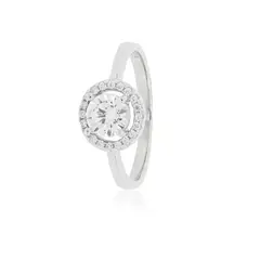 JB JOYAS BARON - Anillo de Plata Esterlina 925 Solitario 4 Grifas