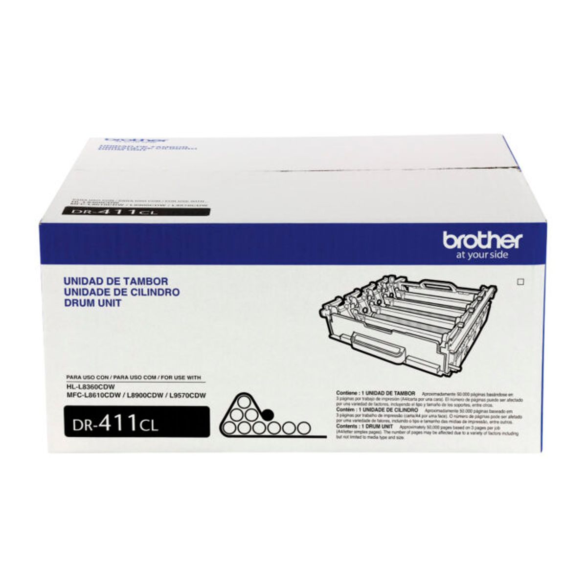 BROTHER - Tambor para Impresoras Negro Brother DR-411CL