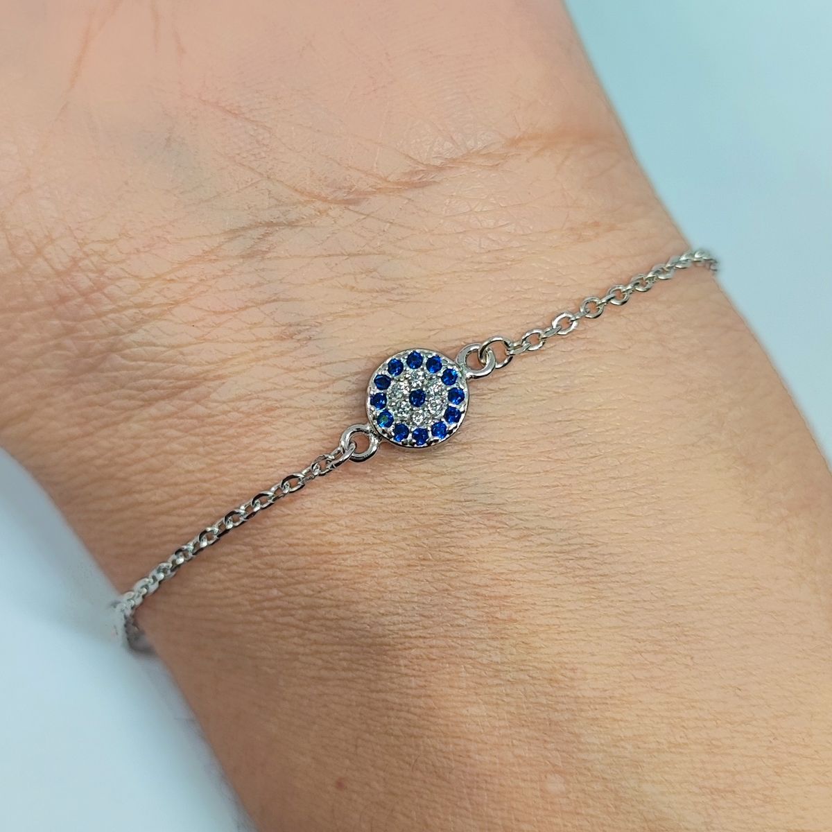 COGGIOLA - Pulsera Ojo Turco Plata Fina 925