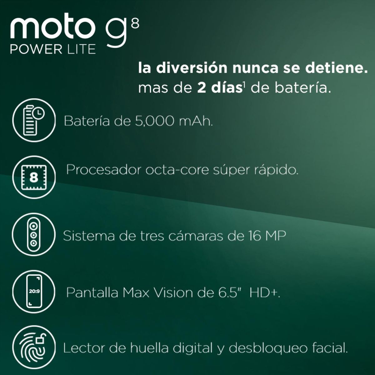 MOTOROLA - Smartphone G8 Power Lite 64GB