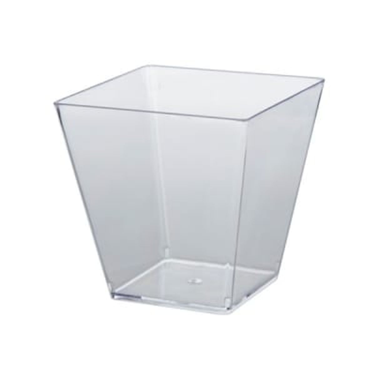 GENERICO - Vaso O Pote Sin Tapa 140 Ml Acrílico Postre X 50 Un