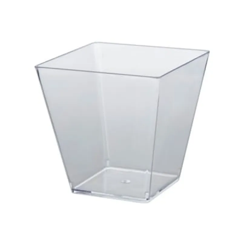 GENERICO - Vaso O Pote Sin Tapa 140 Ml Acrílico Postre X 50 Un