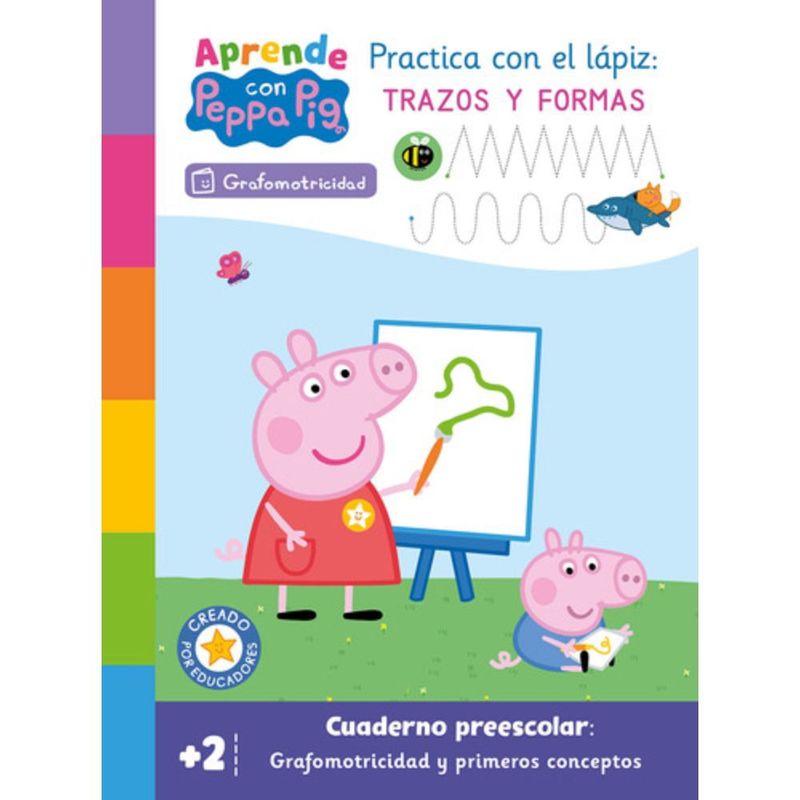 BEASCOA - Libro Aprende Con Peppa Pig - Grafomotricidad - Hasbro