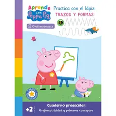 BEASCOA - Libro Aprende Con Peppa Pig - Grafomotricidad - Hasbro