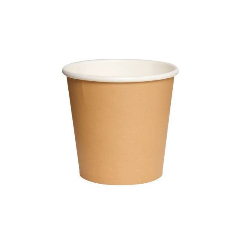 GENERICO - Vaso Kraft una capa 4 Onzas 125ml para café Pack 1000 Unidades