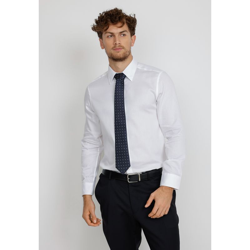 TRIAL - Camisa hombre Formal Regular fit Executive  Algodón Blanco