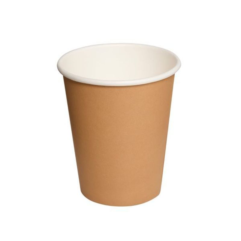 GENERICO - Vaso Una Capa Kraft 8 Onzas Pack 1000 Unidades