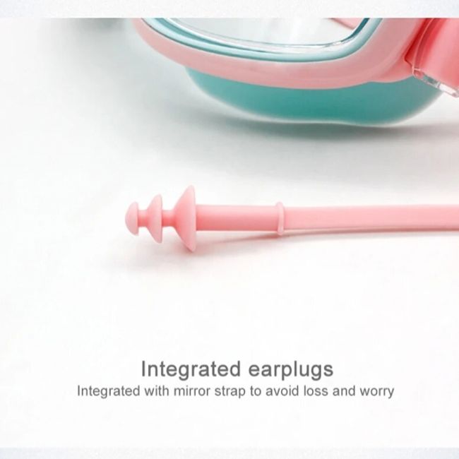 PLUSFIT - Gafas Natacion Ajustable Niño Niña Aolike Rosadas