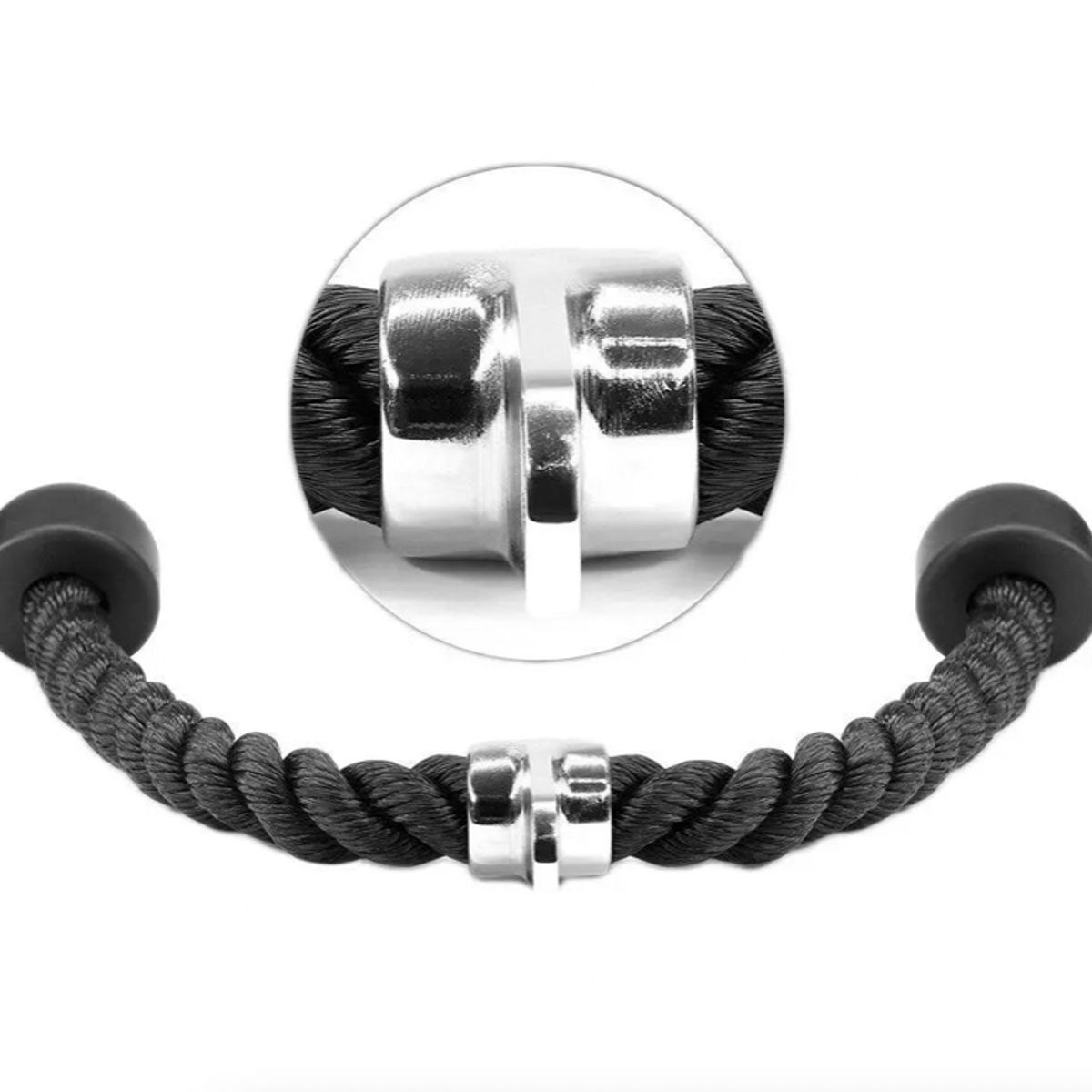 PLUSFIT - Cuerda Para Tricep Polea 90CMS Plusfit Negra